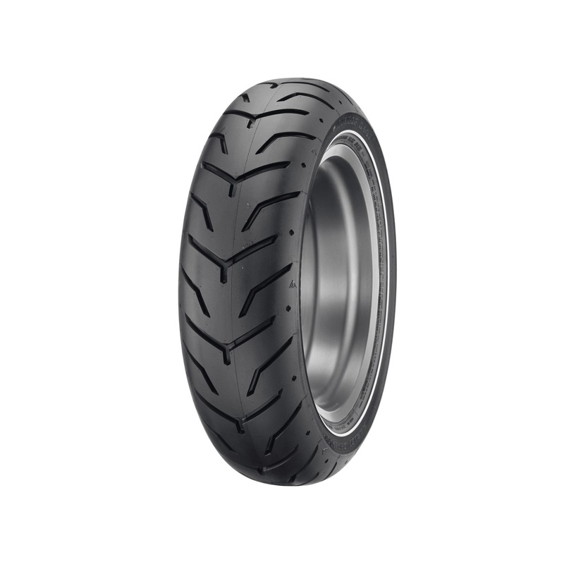 Harley Davidson 43332-09 Dunlop Tire Series – D407 180/65B16 Slim Whitewall – 16 in. Rear TIRE,RR,180/65B16,NRW,W-W