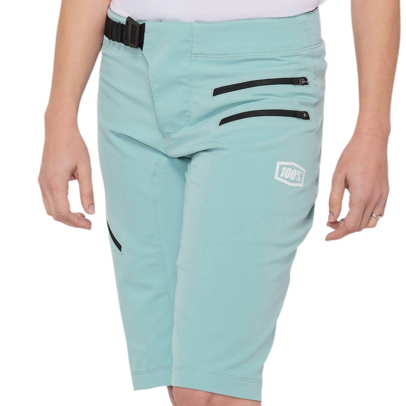 100% Airmatic Ladies Cycle Shorts Seafoam