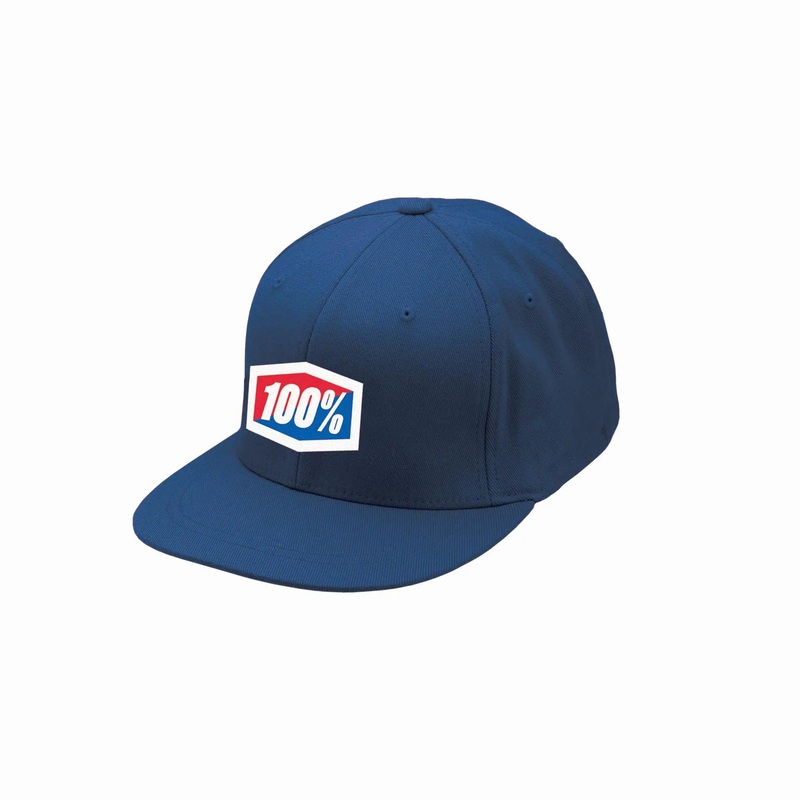 100% J-Fit Flexfit Hat Navy