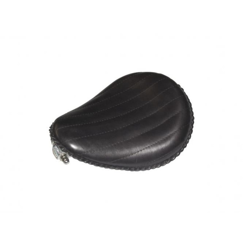13” Bad Ass Vertical Solo Seat Black Leather