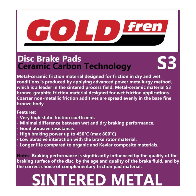 GOLDfren Brake Pads GF012 – S3