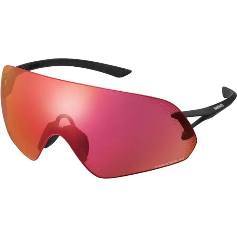Shimano Aerolite Panoramic Cycle Glasses Metalic Black With Ridescape Road Lens
