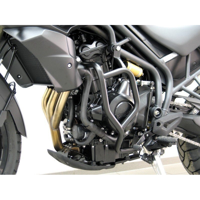 Triumph Tiger 800 Engine Guards Off Road Protection Guard crash-bars  protectors  Black Finish