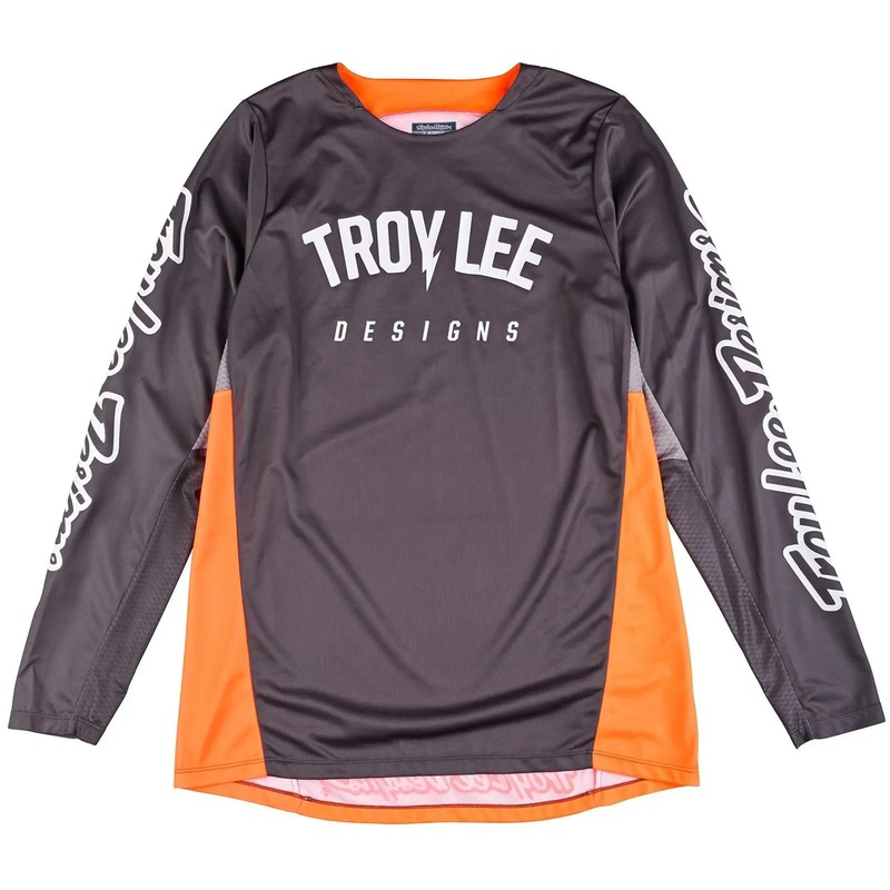 Troy Lee Designs GP Pro Boltz Motocross Jersey Dark Grey / Neon Orange