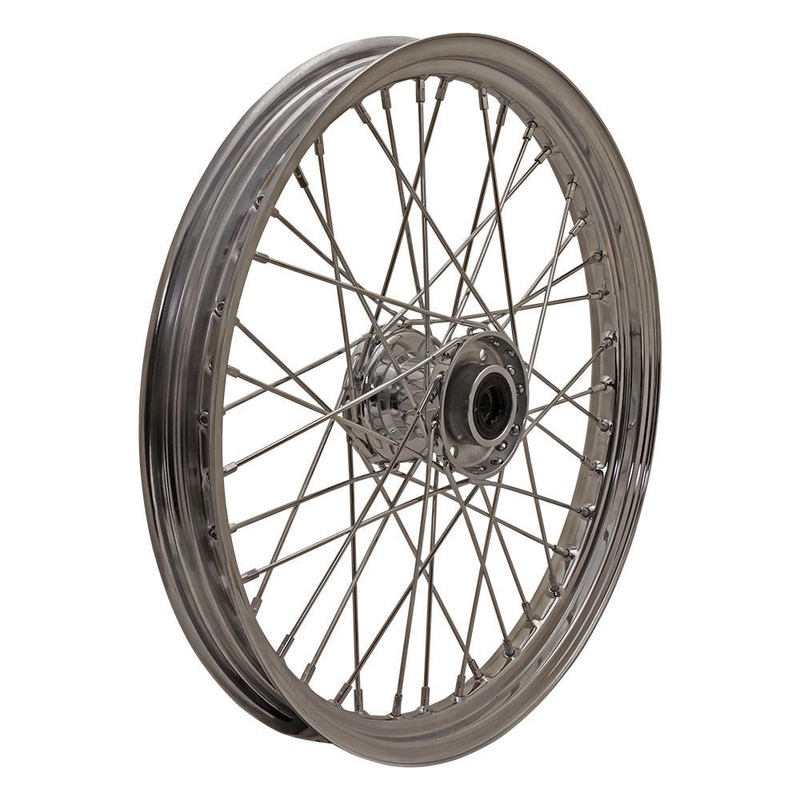 21″ X  2.15″ Star Hub Style Front Spool Wheel – Chrome