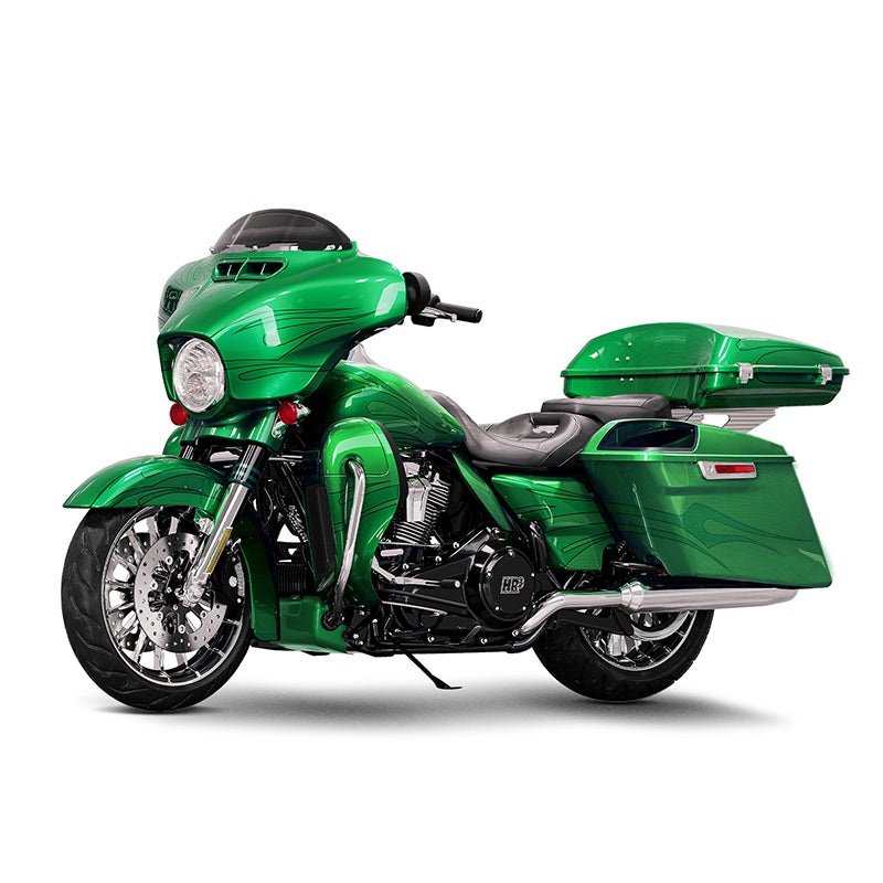 HR3 Flake Candy Green Complete Body Fairing Kit For Harley CVO Street Glide FLHXSE 14-23