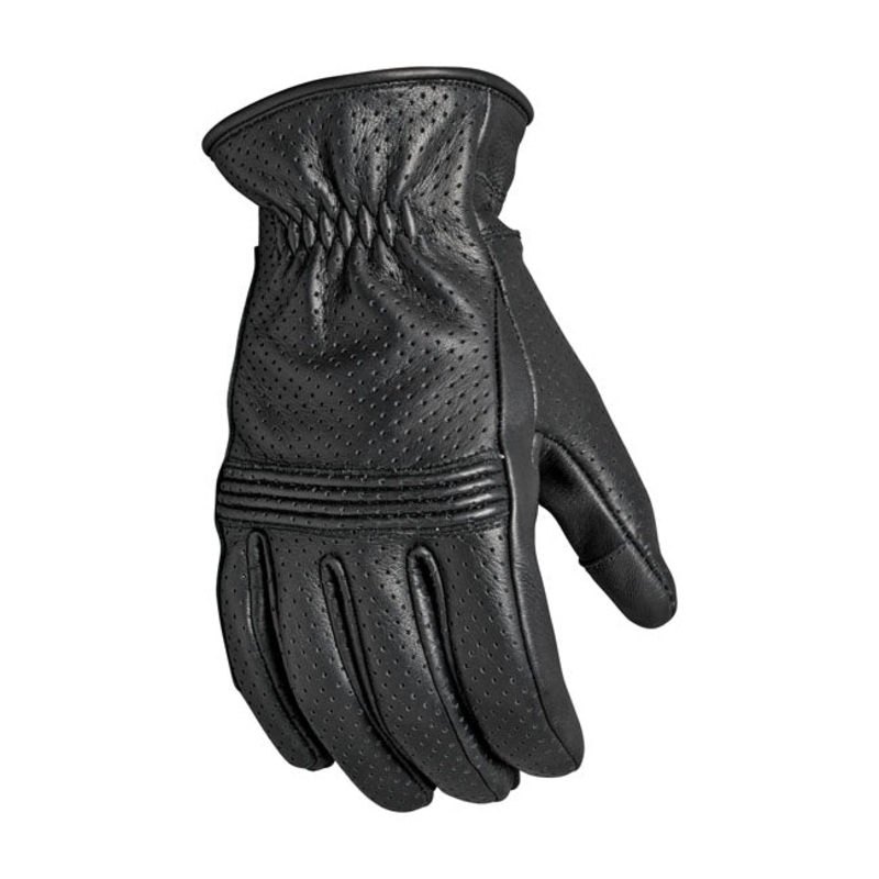 Roland Sands Design Wellington Leather Gloves Black