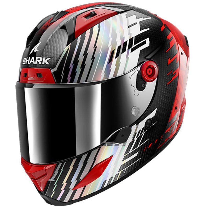 Shark Aeron Edgy Carbon / Red / White