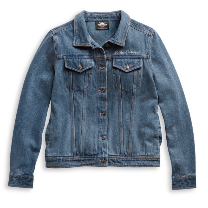 Harley-Davidson Women’s Bar & Shield Logo Denim Jacket 98405-21VW