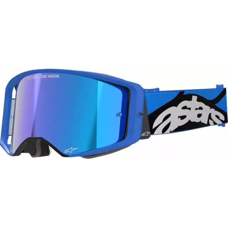 Alpinestars Supertech Stream Goggles Blue / Mirror Blue