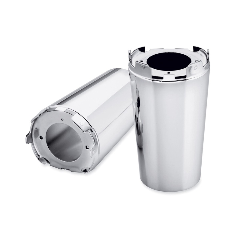Harley Davidson 45800133 Chrome Upper Fork Slider Covers KIT,FR SPNSN/STRG MISC CMPNT,F