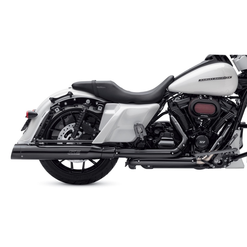 Harley-Davidson 65600330 Screamin’ Eagle High-Flow Exhaust System with Street Cannon Mufflers Screaming Eagle
