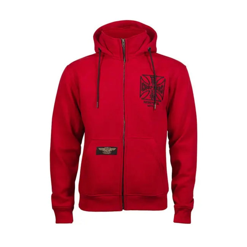 West Coast Choppers OG ATX Zip Hoodie Red