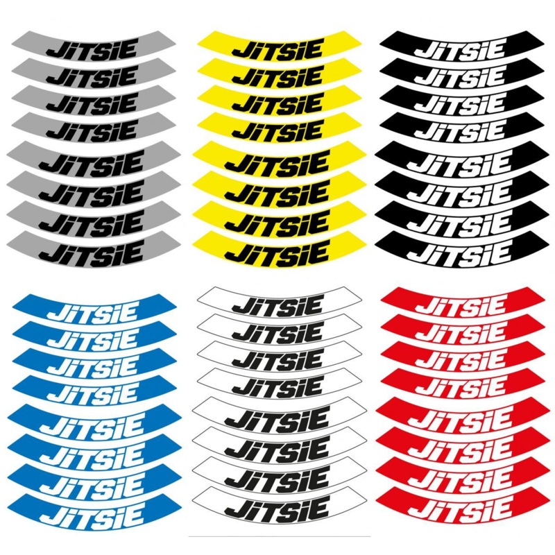 JITSIE 18 & 21″ WHEEL RIM STICKER KIT FRESH DESIGN