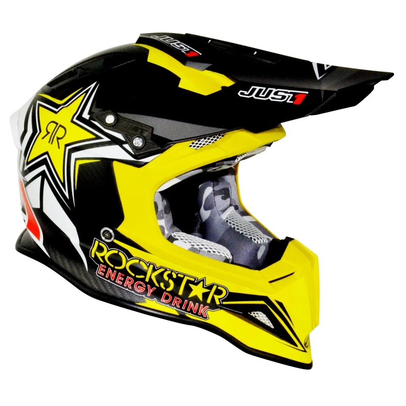 Just1 J12 Carbon MX Rockstar 2.0 ACU Gold / Yellow