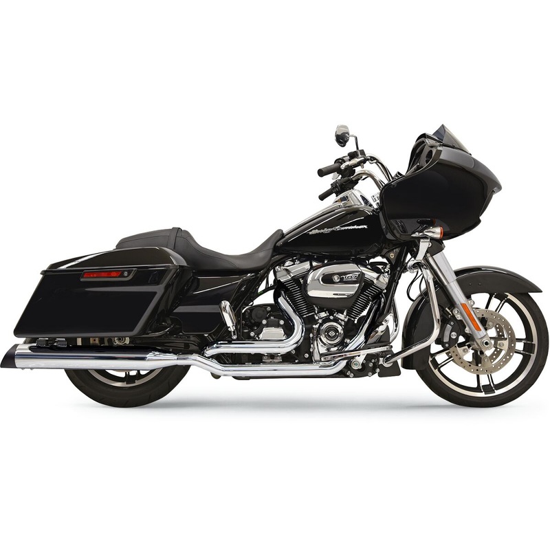 True Dual Down Under Exhaust System, Chrome – 17-22 Touring