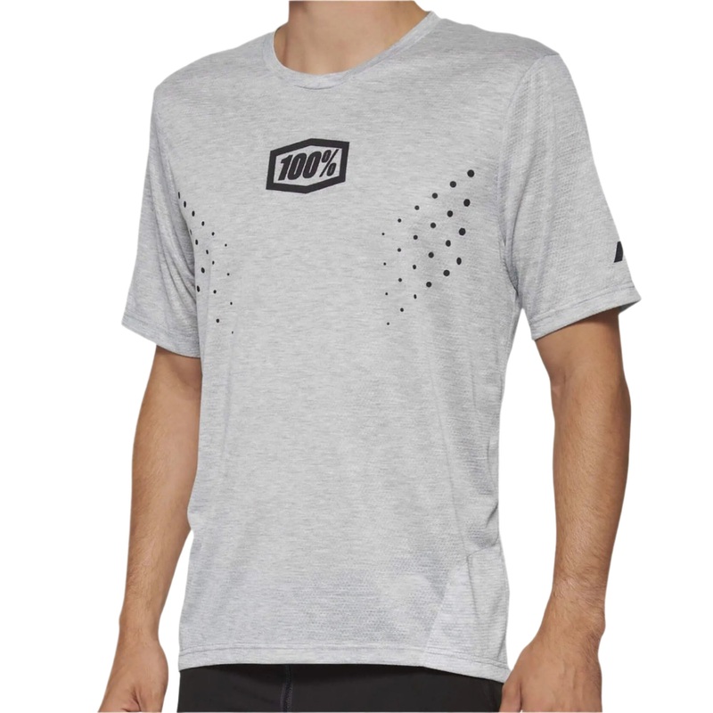 100% Airmatic Mesh Short Sleeves Cycle Jersey Grey