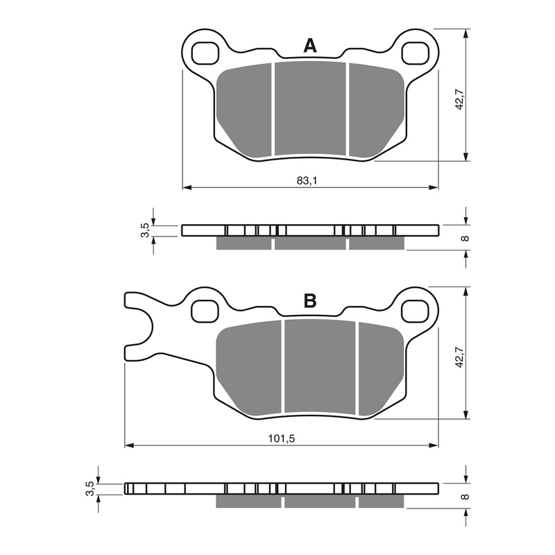 GOLDfren Brake Pads GF375 – K1