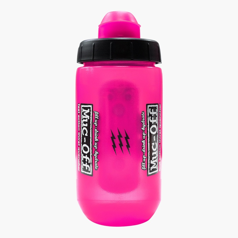 Muc-Off x Fidlock Twist Bottle 450ml – Pink + Bike Base