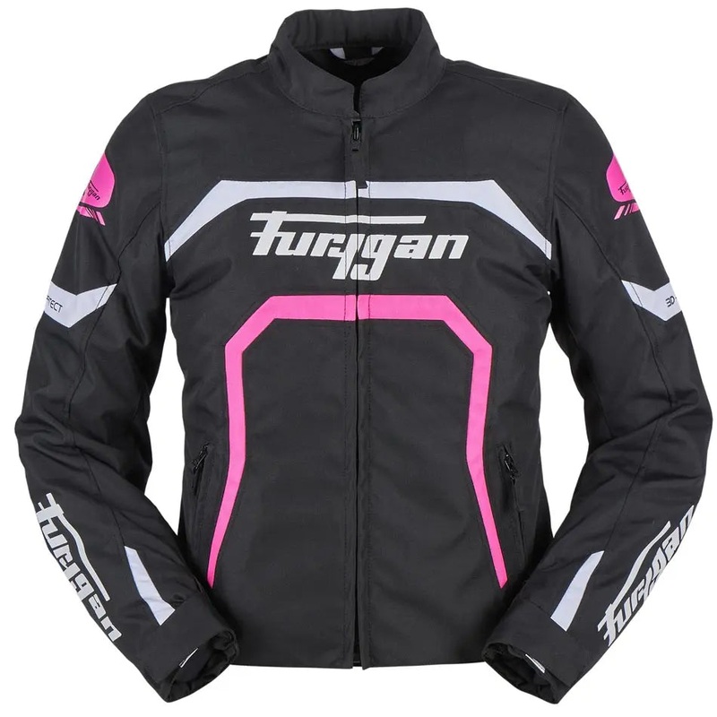 Furygan Mystic Evo Ladies Textile Jacket Black / White / Pink
