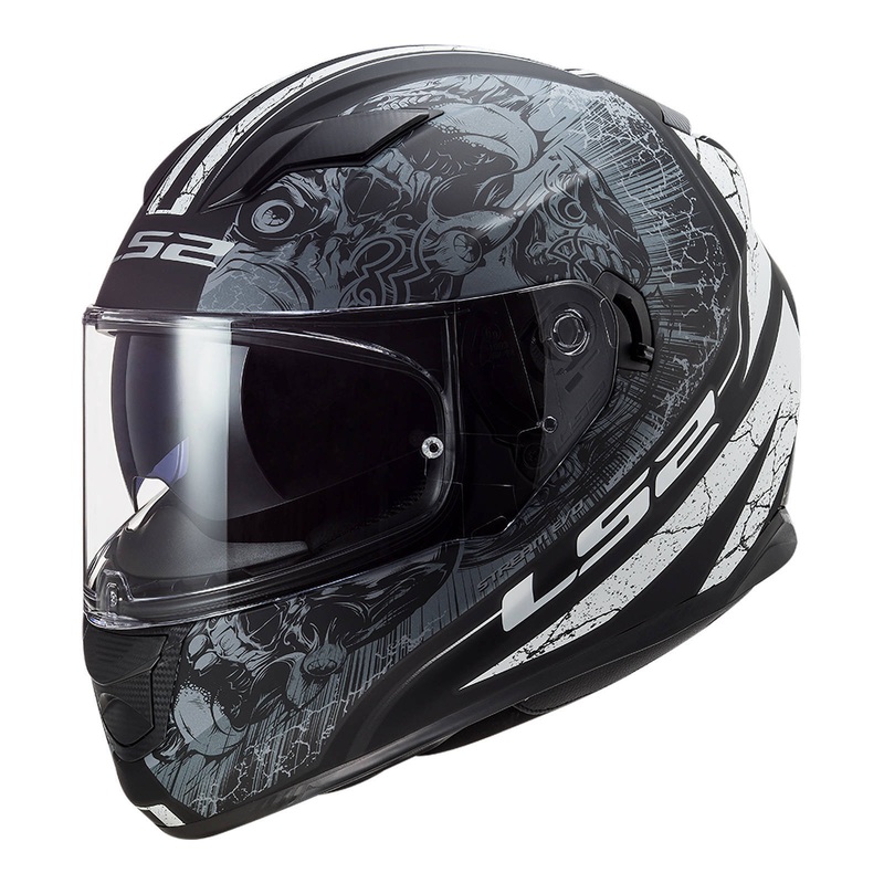 LS2 FF320 Stream Evo Throne Helmet – Matte Black / Titanium