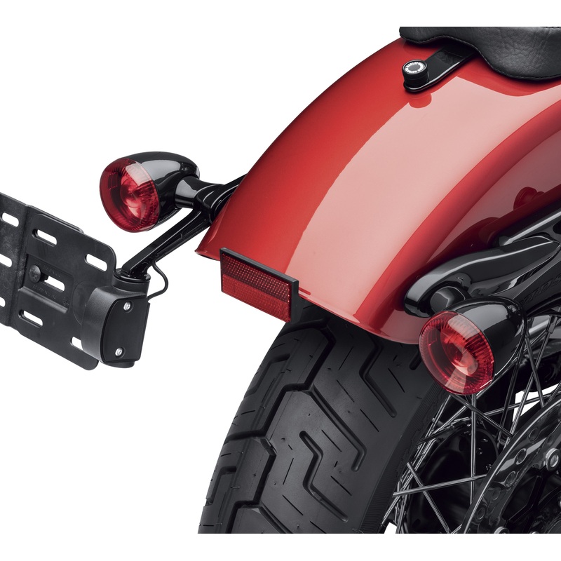 Harley-Davidson 67800830A Rear Turn Signal/License Plate Relocation Kit Black