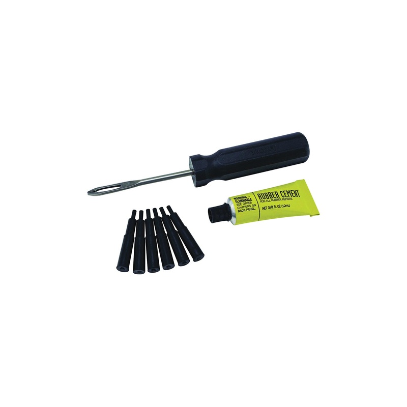 Tubeless Tyre Repair Kit (Tool+Plug+Cement)