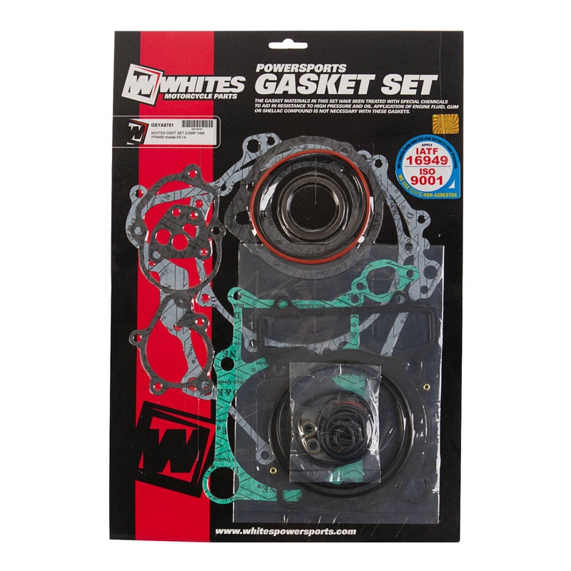 Whites Gasket Set Complete Yamaha YFM450 Kodiak ’03-’14