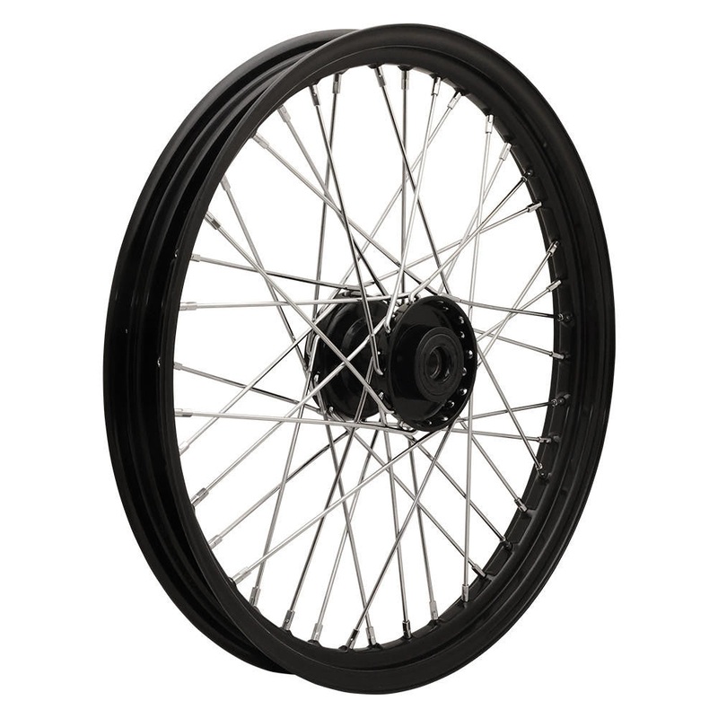 21″ X  2.15″ Star Hub Style Front Spool Wheel – Black