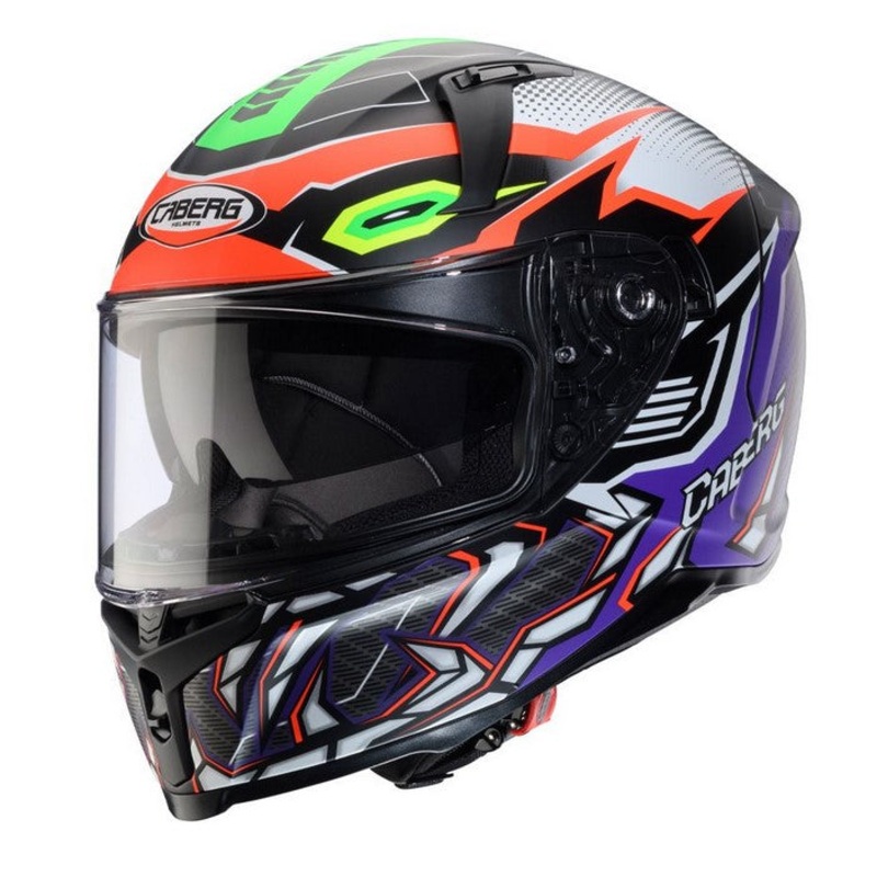 Caberg Avalon X Gurkha Matt Black / Fluo Orange / Fluo Green / Purple