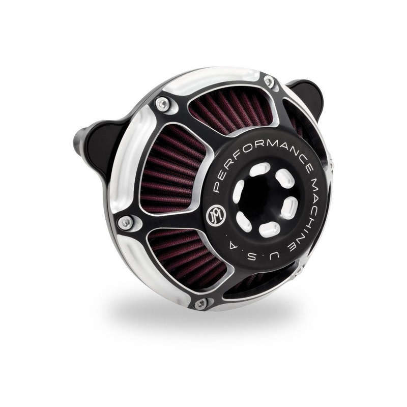 Max HP Air Cleaner Kit – Black Contrast Cut. Fits Indian Touring 2014up.