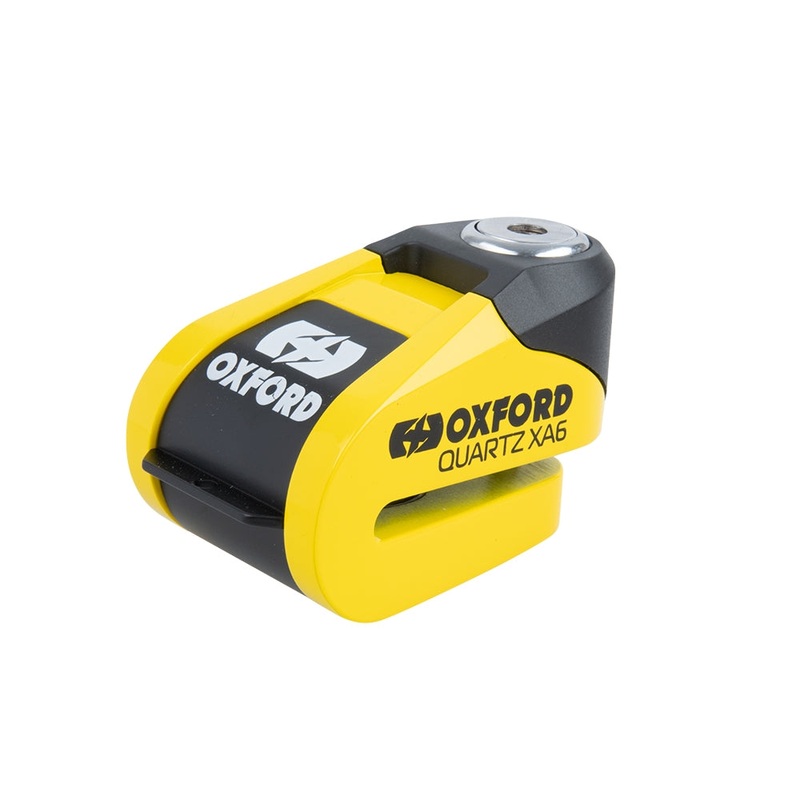 Oxford Quartz XA6 Alarm Disc Lock Yellow/Black LK215