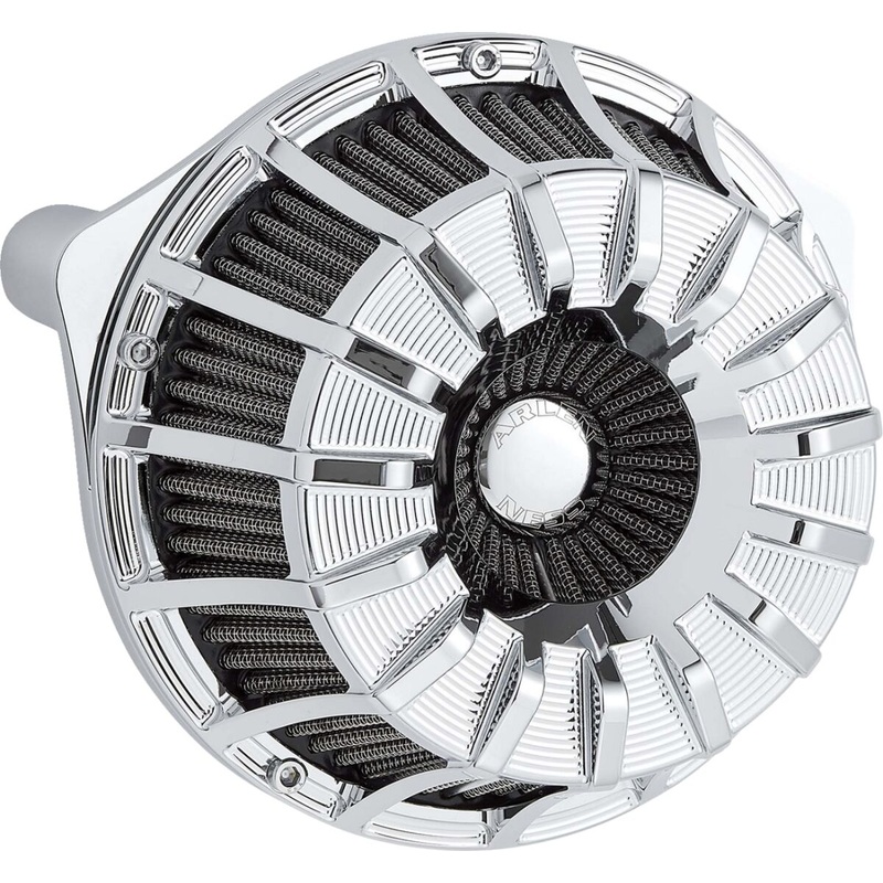 15-Spoke Inverted Series Air Cleaner, Chrome – 24+ Touring