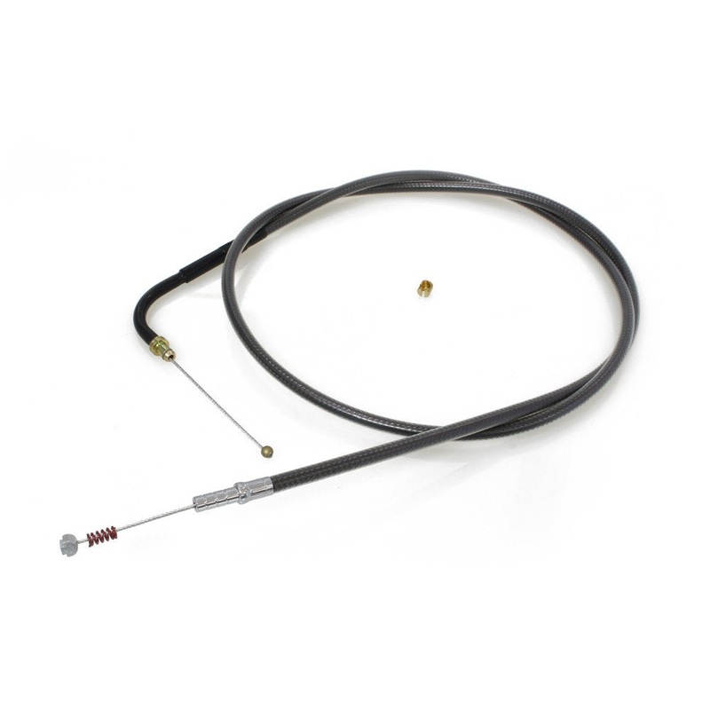 38-3/4in. Idle Cable – Black Pearl. Fits Big Twin 1996-2017.