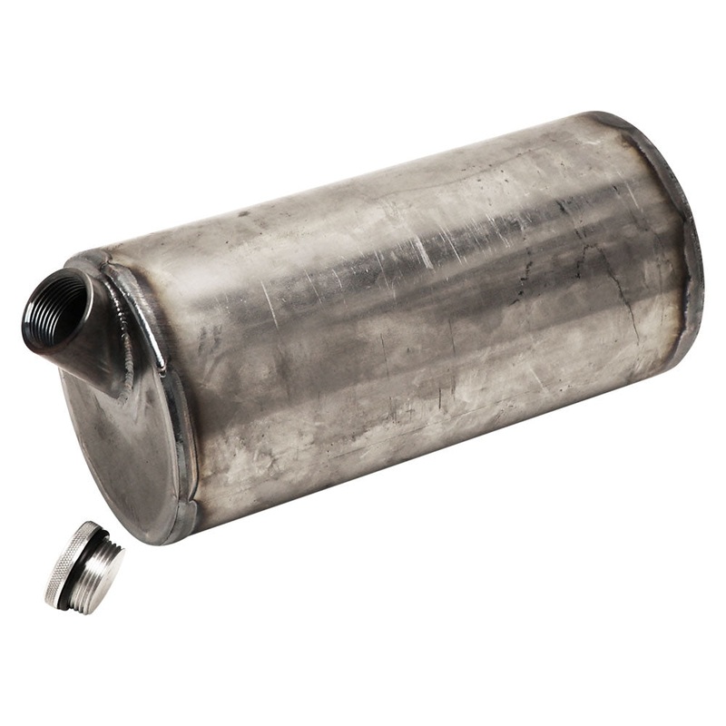 5″ Round Universal Chopper Oil Tank – Side Fill With Threaded cap