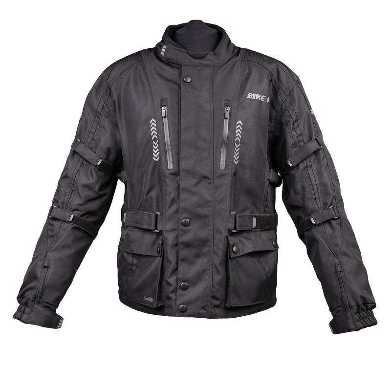 Bike It ‘Triple Black’ Waterproof Adventure Motorcycle Jacket – Medium