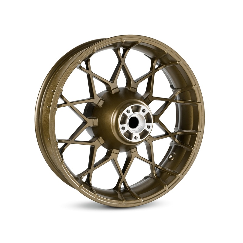 Harley Davidson 40900662 H-D Prodigy 18 in. Gold Rear Wheel KIT,RR WHL,10XSPK,GLD,18X5