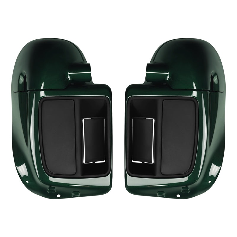 HR3 Deep Jade Pearl Vented Lower Fairing Kit For Harley Touring models 2014-2024