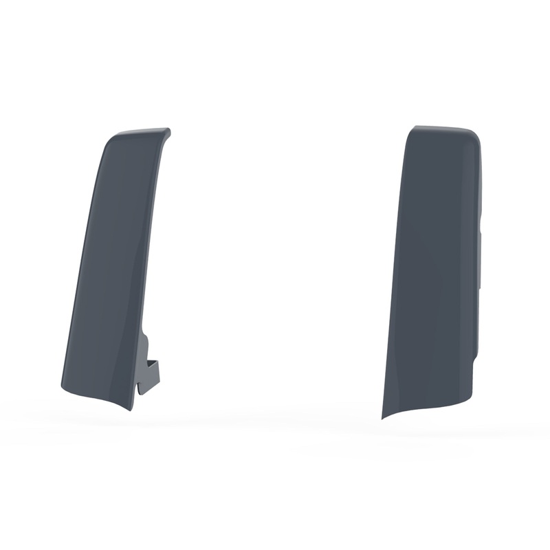 HR3 Gunship Gray Saddlebag Filler Strips For Harley Touring Models 14-24