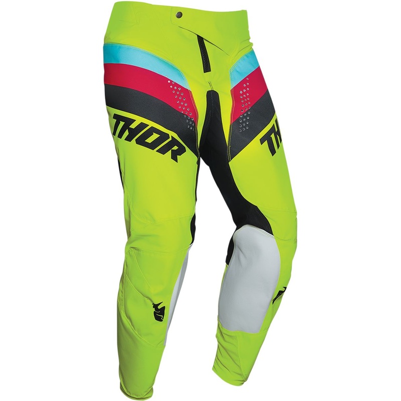 Thor Pulse Racer Youth Textile Trouser Acid / Black