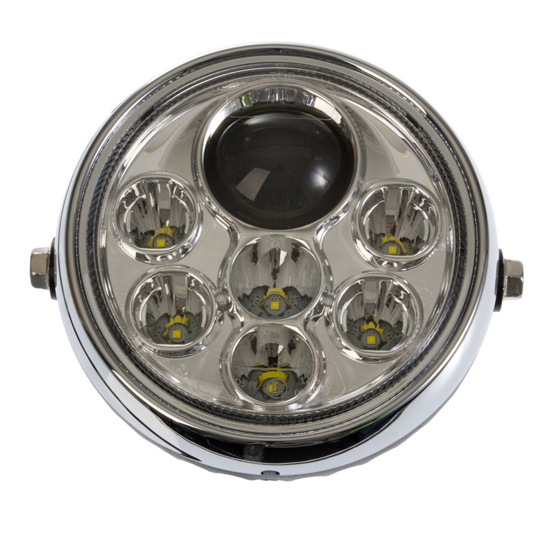 Whites Headlight LED 5″ Complete Multi Voltage 6-12V