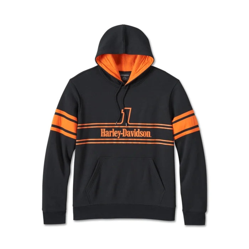 Genuine Harley-Davidson Men’s #1 Racing Hoodie – Black Beauty 96018-24VM