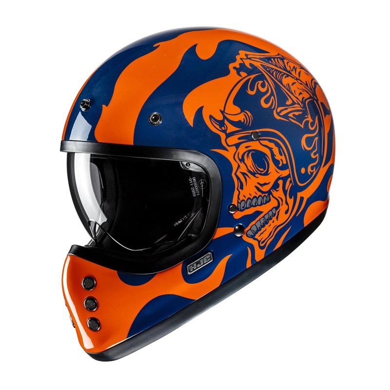 HJC V60 Flame MC27 Blue / Orange