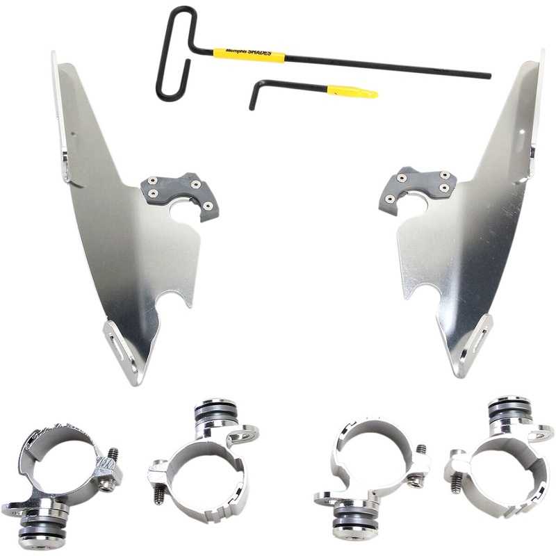 Memphis Fats / Slim Trigger-Lock Mounting Hardware, Polished- 11-19 Sportster