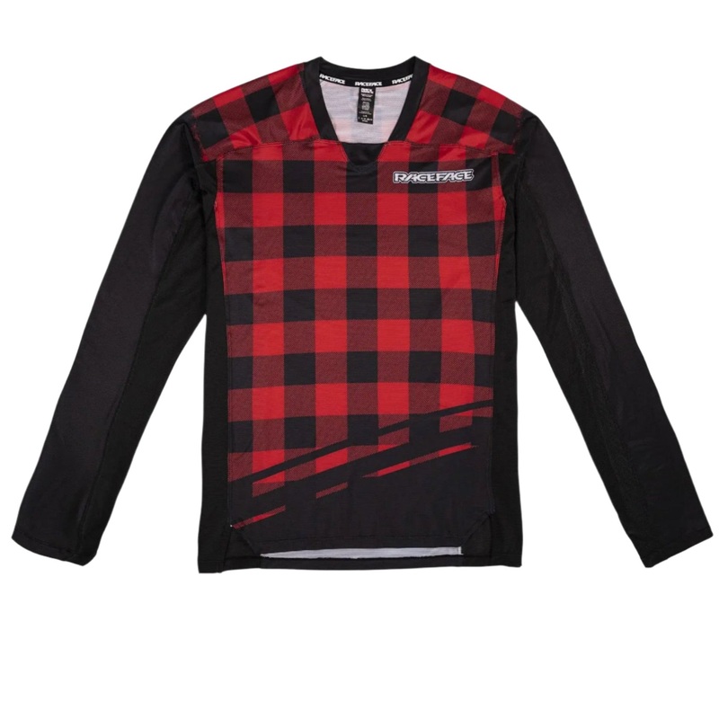 Race Face Diffuse Long Sleeves Cycle Jersey Rouge
