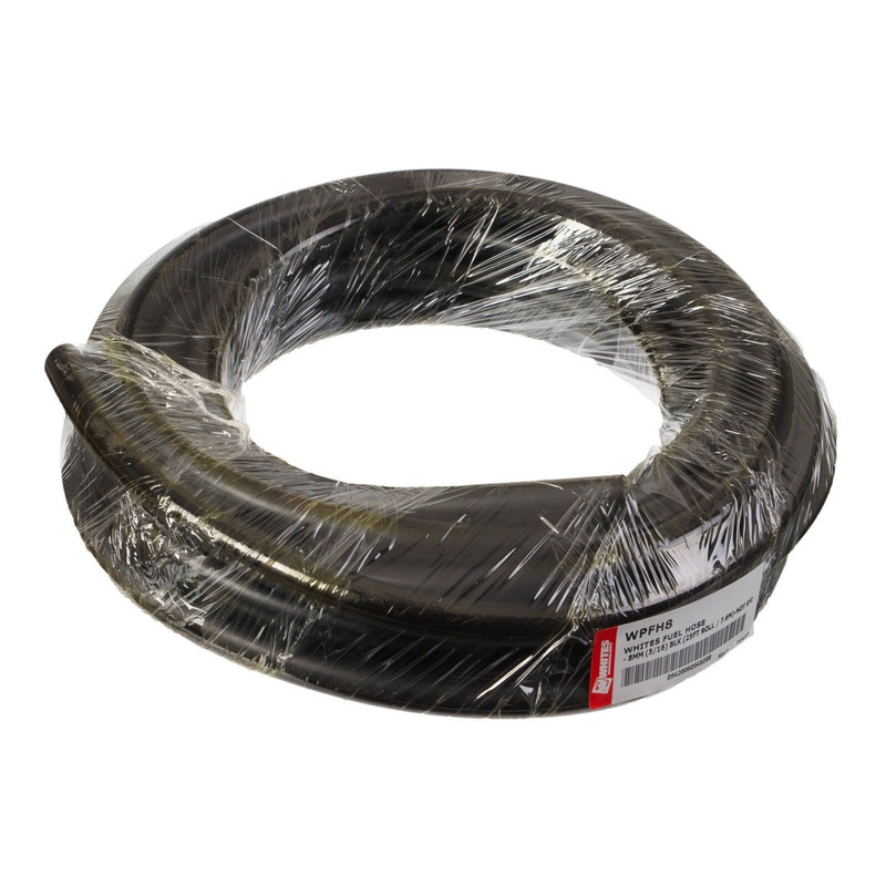 WHITES FUEL HOSE – 8MM (5/16) BLK (25FT ROLL / 7.6M)-NOT EFI
