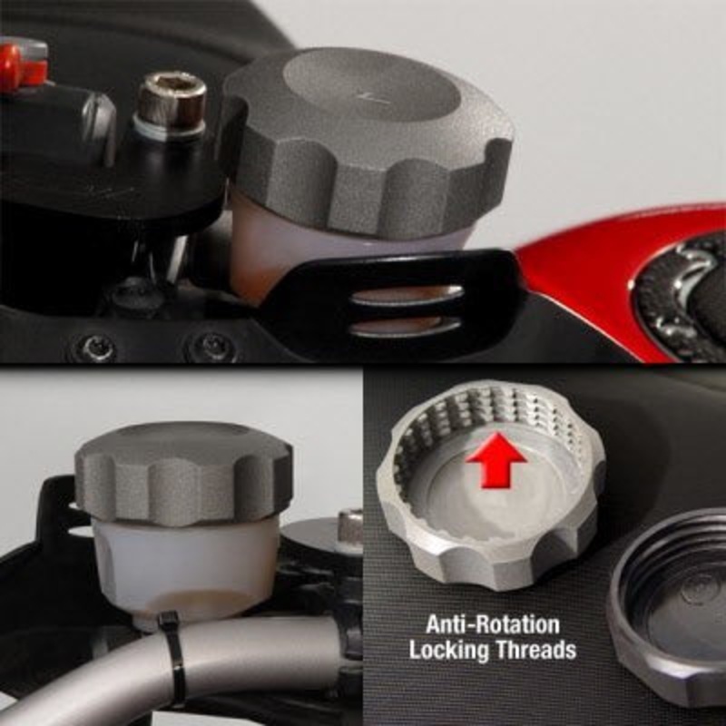 BMW R1200-GSA LC 2014 & Up Adventure Machined Aluminum Z-Cap: Brake Reservoir Ztechnik Z5351