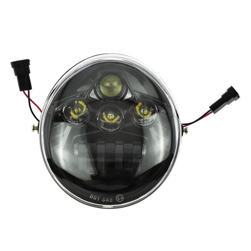 Motorcycle LED Headlamp High Low Beam for Harley V-Rod Street Rod | Mactions