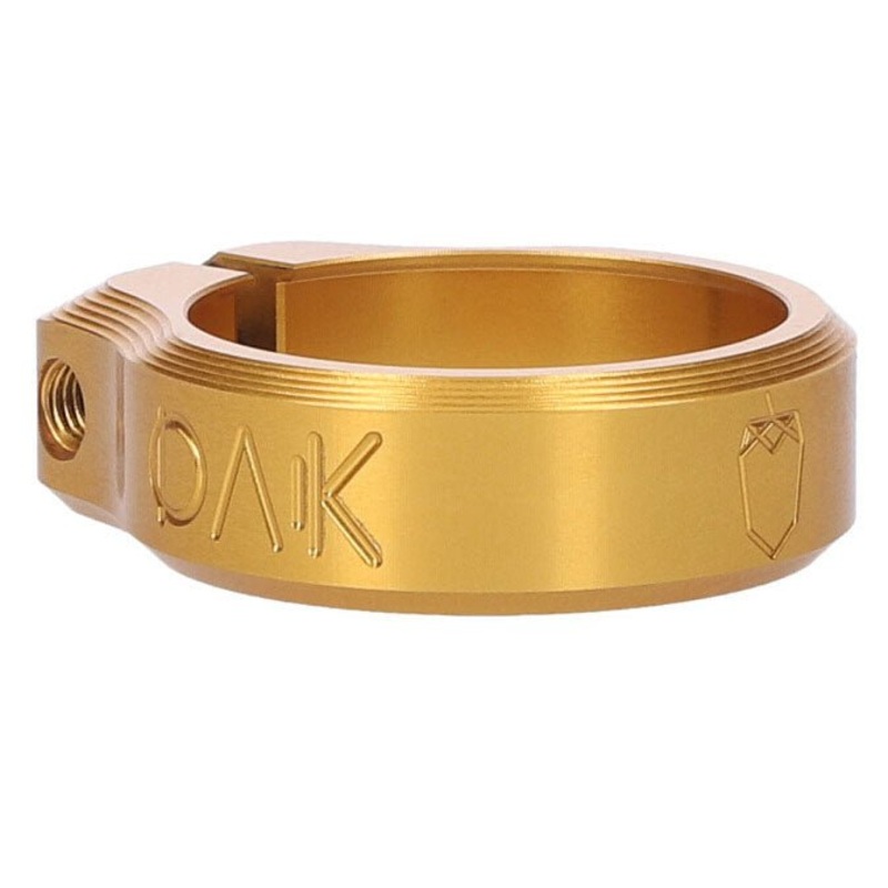 OAK Components Orbit Seatpost Clamp – 34.9mm Inner Diameter – Gold