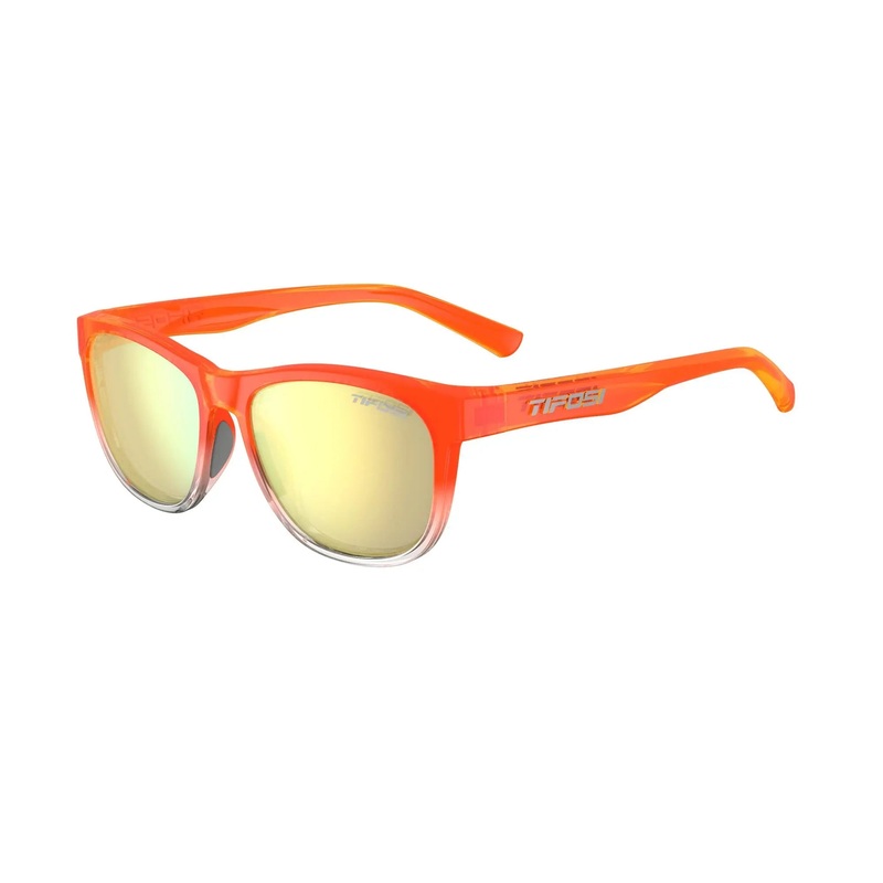 Tifosi Swank Single Lens Cycle Sunglasses Orange Rush / Smoke Yellow